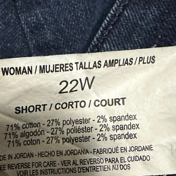BANDOLINO Jeans Womens Size 22W Short Blue Mandie - Picture 6 of 7